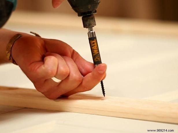 Make a French country headboard out of old doors