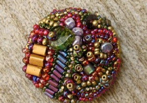 Beading decorative buttons