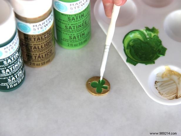 Make an air-dry clay shamrock necklace for St. Patrick s Day