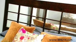 Mirror door headboard