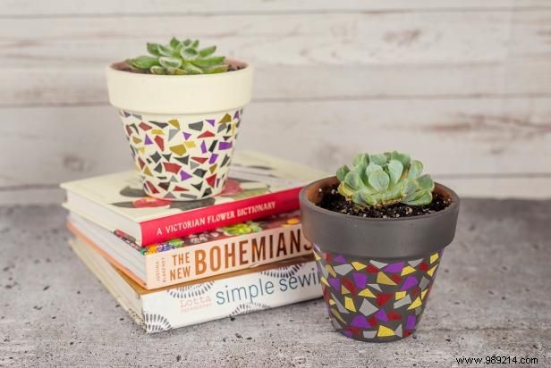 Quick Trend Create Faux Terrazzo Planters