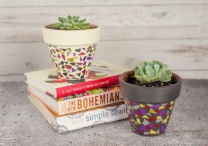 Quick Trend Create Faux Terrazzo Planters