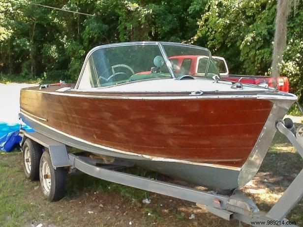 Upcycle a wooden boat into banquette seats