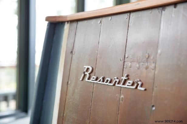 Upcycle a wooden boat into banquette seats